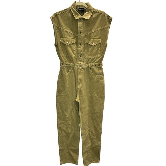 MIOU MUSE Pants - Miou Muse – Vintage Utility Jumpsuit – Green – Size Small